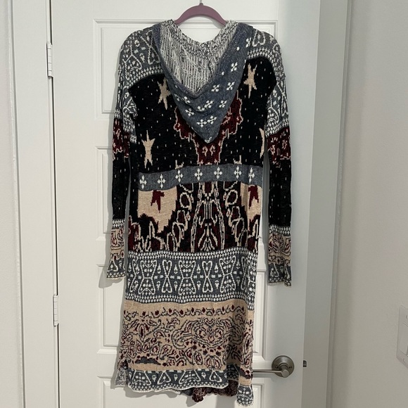 Free People Americana Long Cardigan with hood - Picture 4 of 8